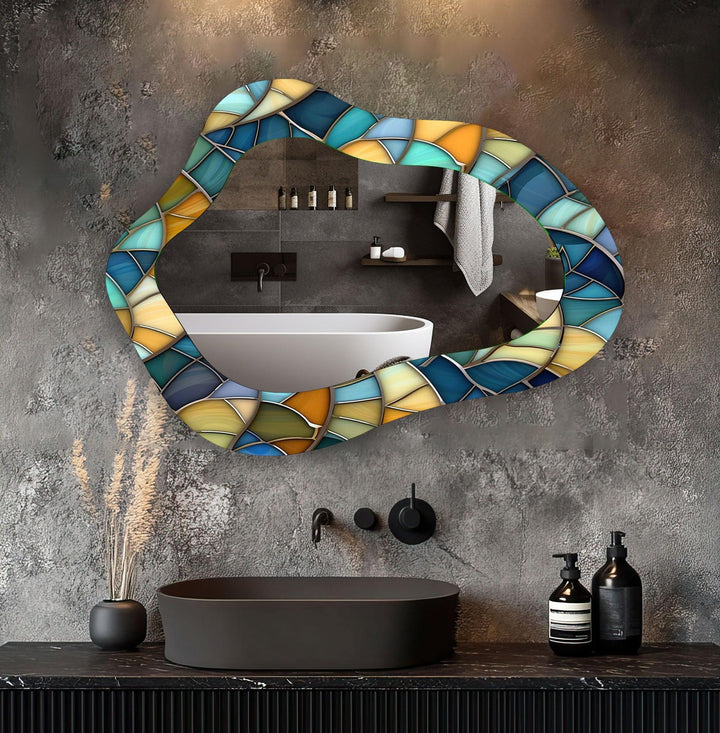 Wall mirrors featuring intricate designs to add depth and light to your living space
