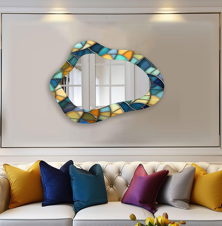 Decorative wall mirror showcasing minimalist elegance for a timeless addition to any room
