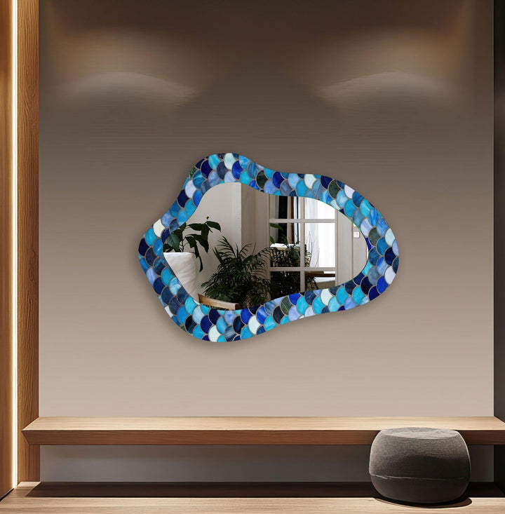 Decorative wall mirror perfect for adding a touch of modern elegance to your home
