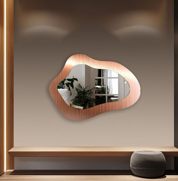 Mirrored wall art with stylish and artistic elements for a bold decor statement
