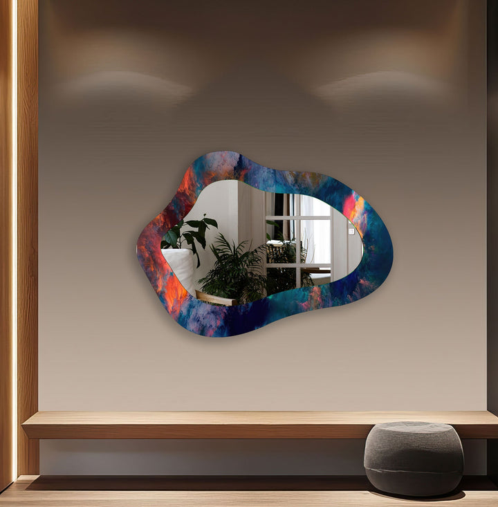 Mirrored wall art showcasing intricate craftsmanship for a unique and stylish addition
