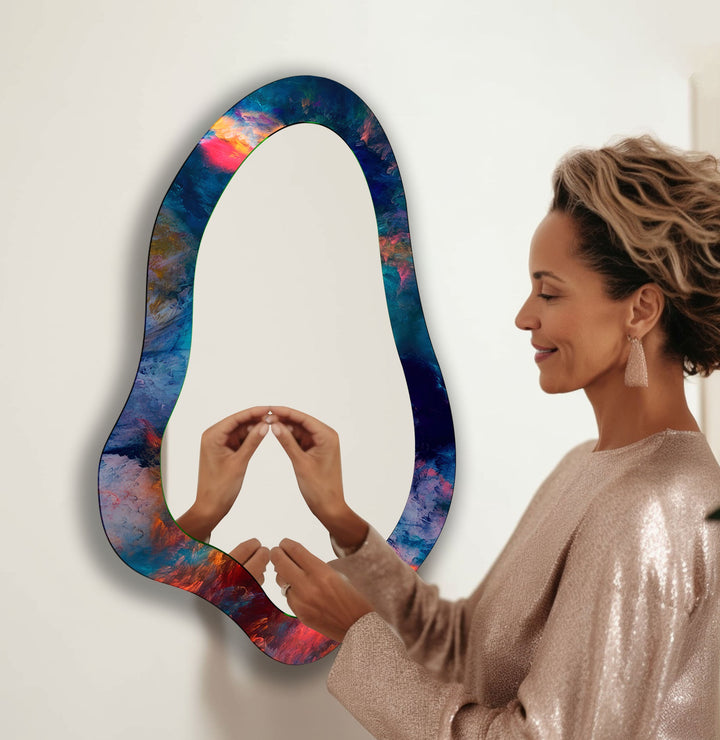 Stylish wall mirrors featuring sleek and modern frames for a sophisticated look