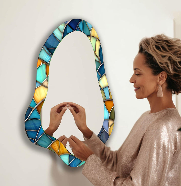 Mirror wall art blending contemporary elegance with artistic flair to enhance your walls
