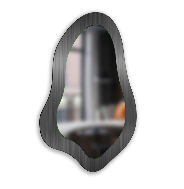 Mirror wall art inspired by abstract forms, perfect for adding a touch of artistic charm
