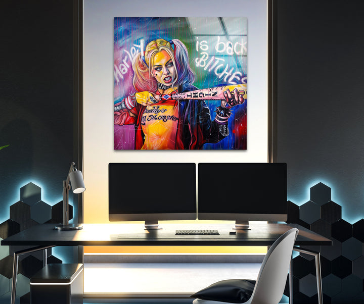 Harley Is Back Glass Wall Art art glass wall art, glass wall art pictures
