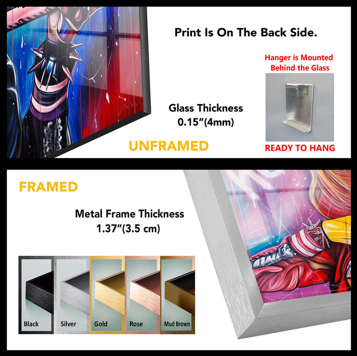Harley Is Back Glass Wall Art