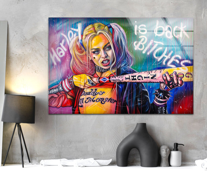 Harley Is Back Glass Wall Art glass image printing, glass prints from photos
