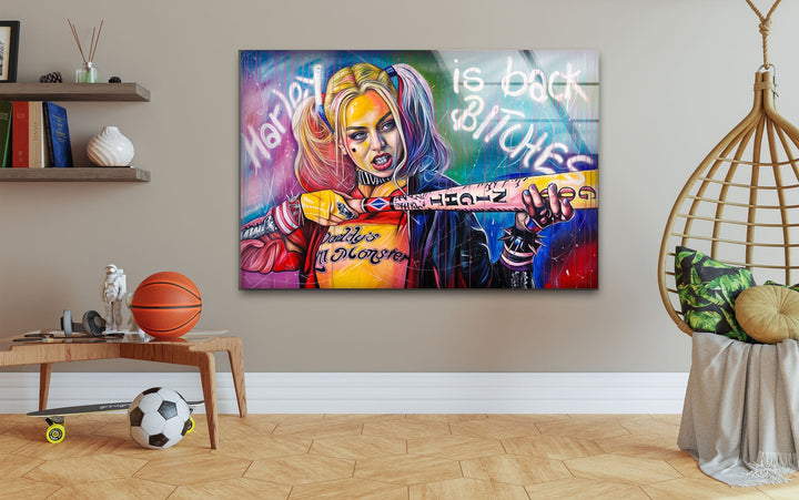 Harley Is Back Glass Wall Art glass pictures for Wall, glass prints wall art
