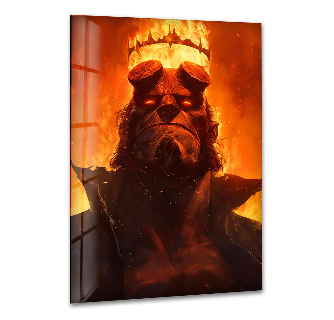 King Hellboy Glass Wall Art art glass wall art, glass wall art pictures
