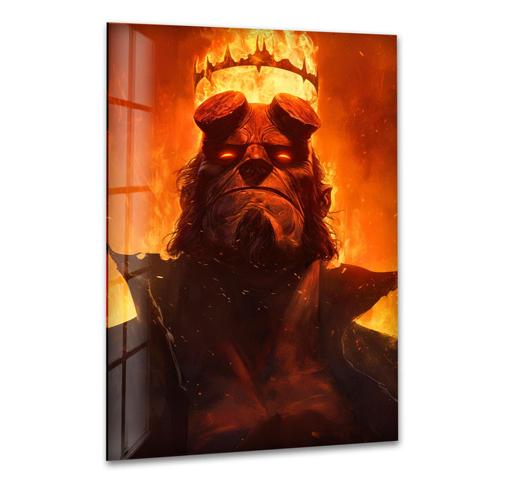 King Hellboy Glass Wall Art art glass wall art, glass wall art pictures

