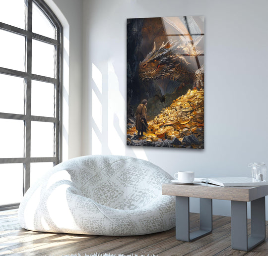 Dragon Glass Wall Art photo print on glass, prints on glass wall art

