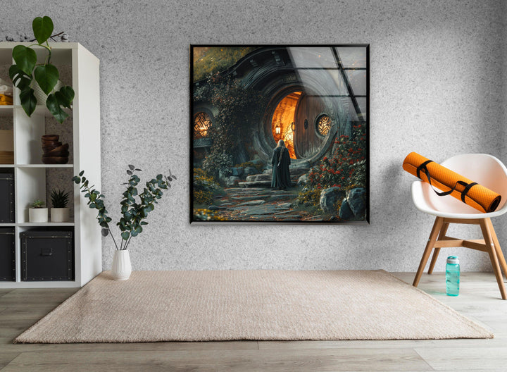 Hobbit House Glass Wall Art photo print on glass, prints on glass wall art
