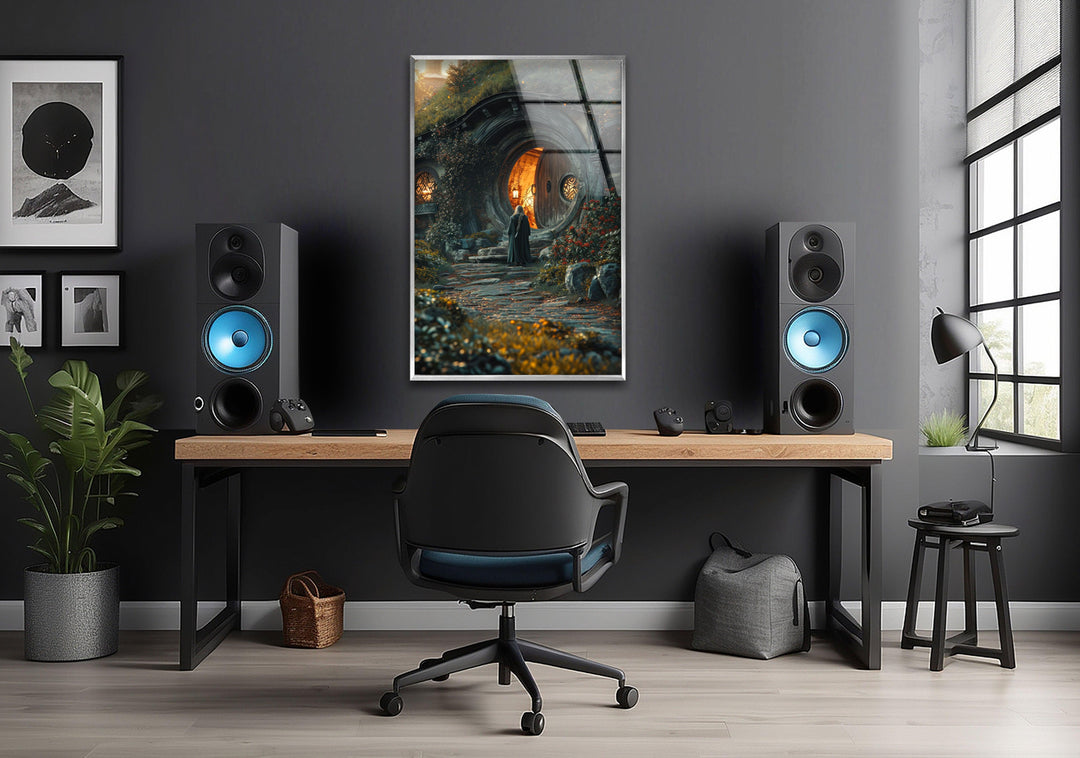 Hobbit House Glass Wall Art custom glass pictures, glass art prints
