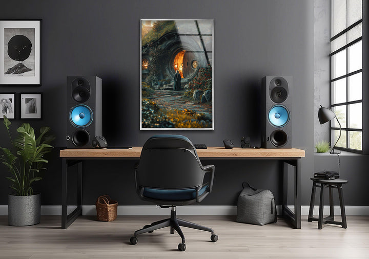 Hobbit House Glass Wall Art custom glass pictures, glass art prints
