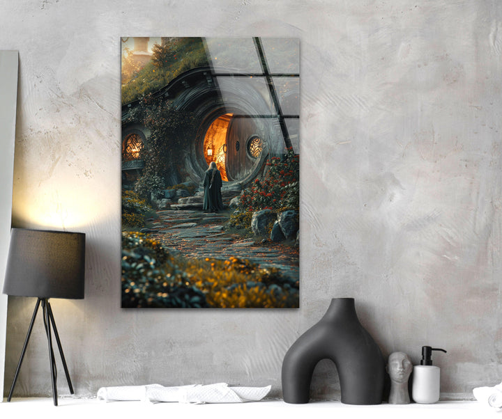 Hobbit House Glass Wall Art Glass Printing Wall Art, Print photos on glass
