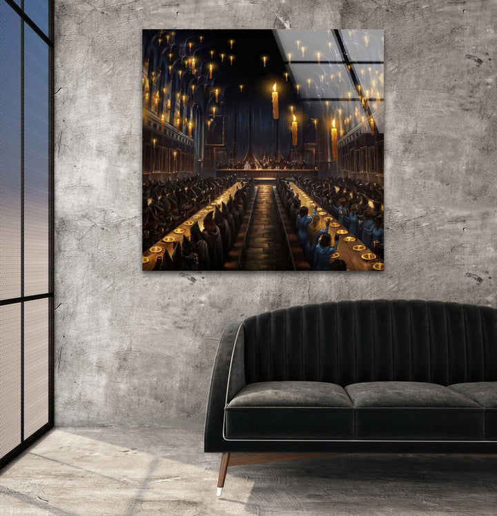 Hogwarts Great Hall Glass Art for the Wall