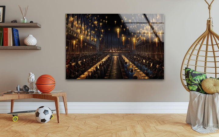 Harry Potter Hogwarts Glass Wall Art
