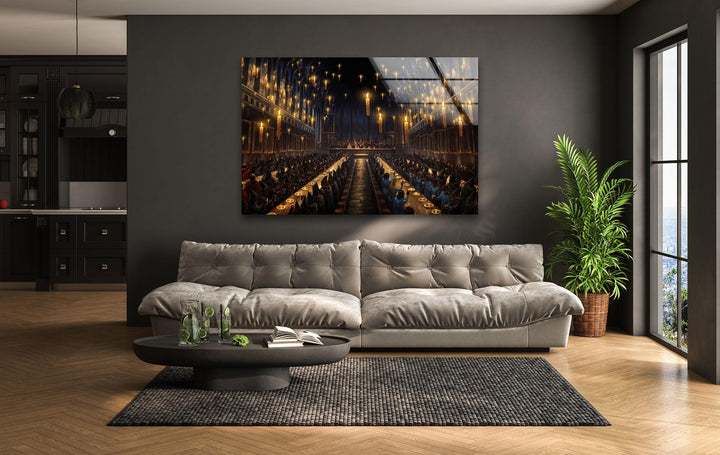 Hogwarts Glass Wall Art for Home Decor