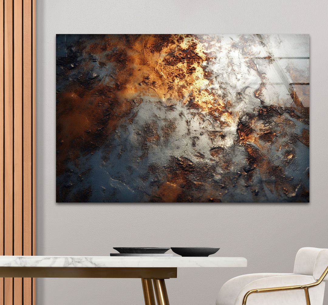 Industrial Rust Texture Wall Art – Modern Abstract Metal Decor