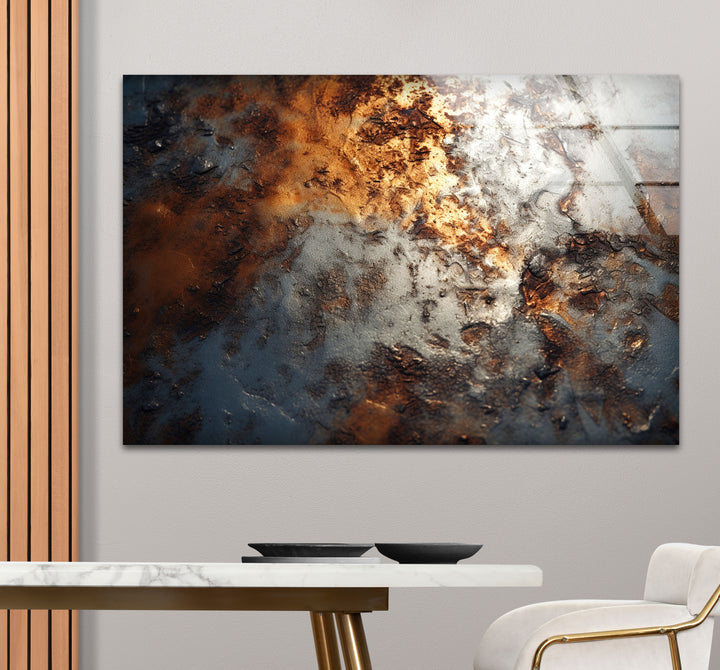 Industrial Rust Texture Wall Art – Modern Abstract Metal Decor
