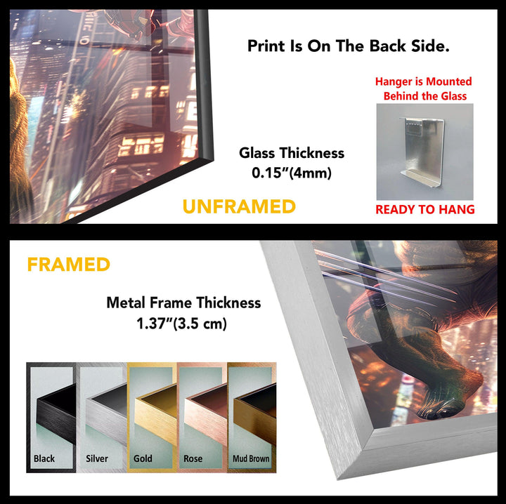 Hulk and Iron Man Tempered Glass Wall Art - MyPhotoStation