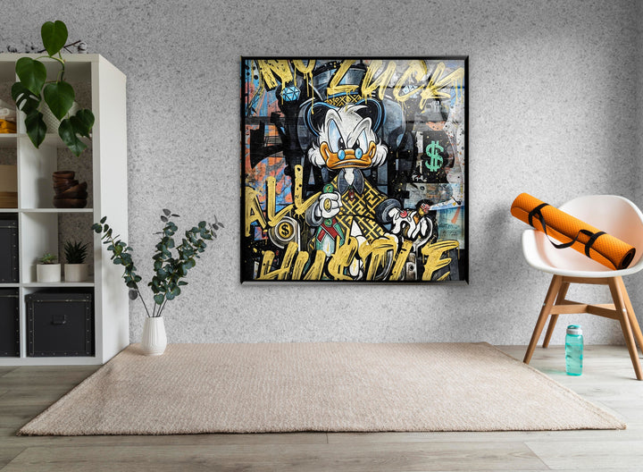 Hustle Duck Glass Wall Art art glass wall art, glass wall art pictures
