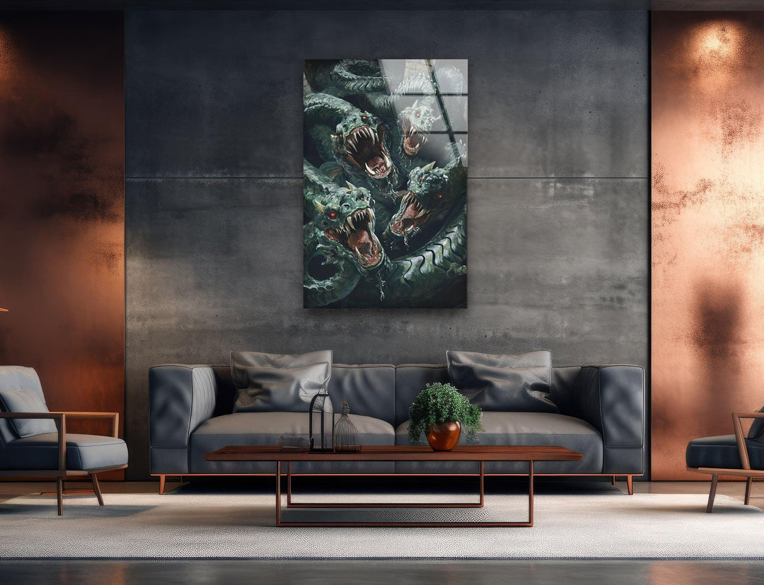 Hydra Glass Wall Art print on glass, glass printed photos
