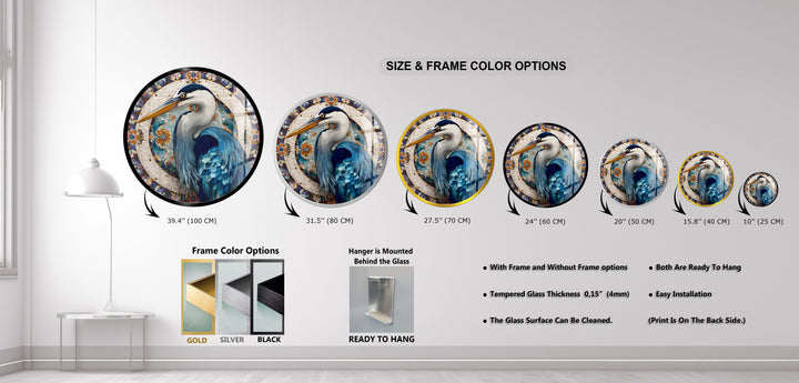 Mystic Ganesha Mosaic – Round Glass Wall Art