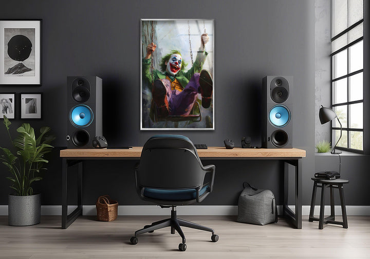 Swinging on a Swing Joker Glass Wall Art, Glass Printing Wall Art, Print photos on glass