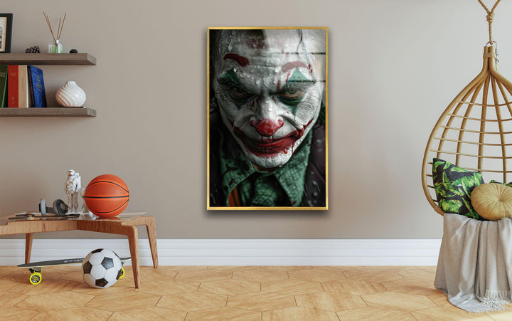 Joker Glass Print Wall Art Pieces