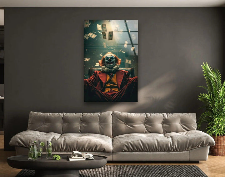 Joker Money Glass Wall Art art glass wall art, glass wall art pictures
