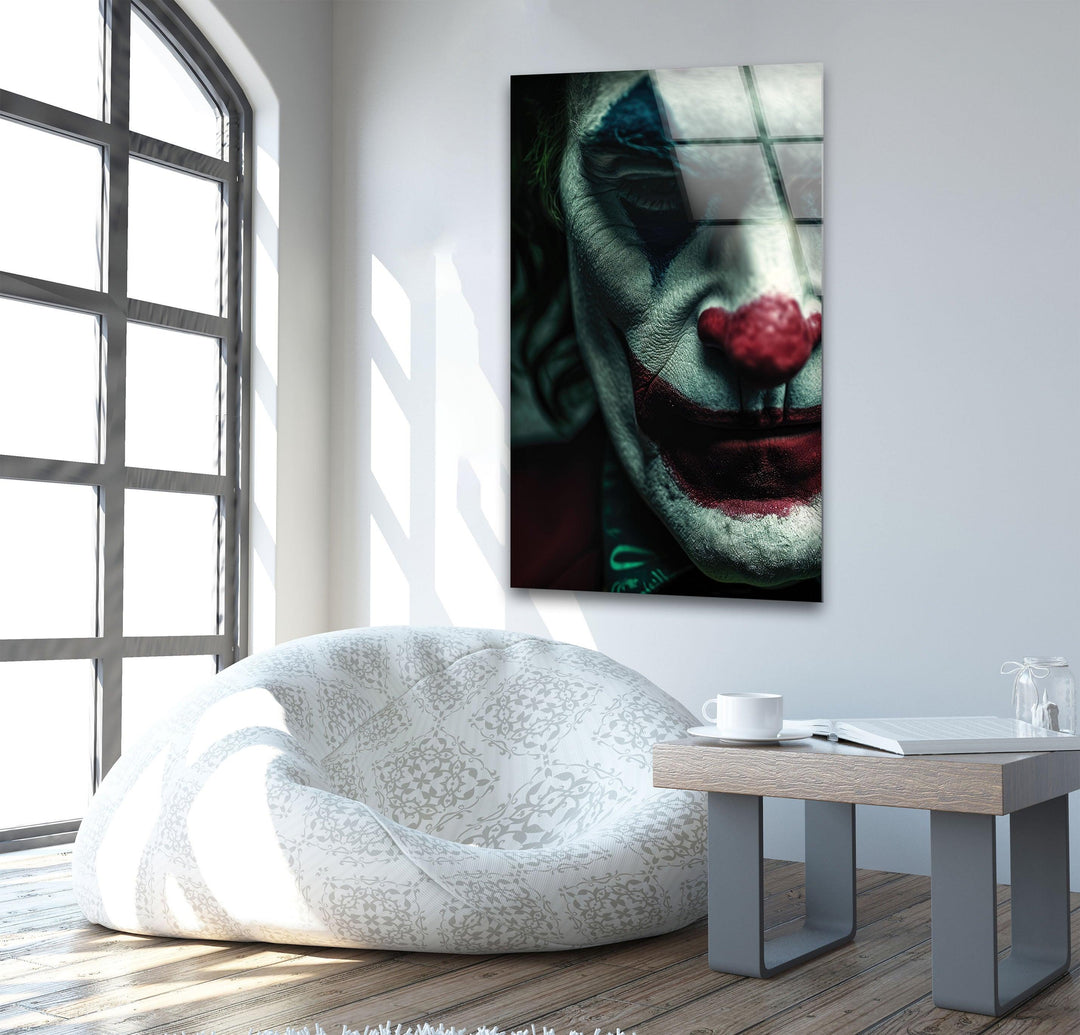 Joker Face Glass Photo Prints for Wall