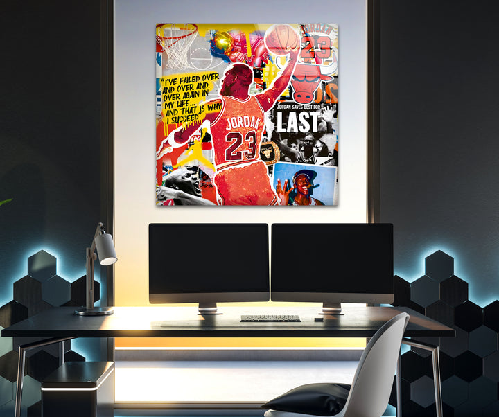 Jordan 23 Glass Wall Art art glass wall art, glass wall art pictures
