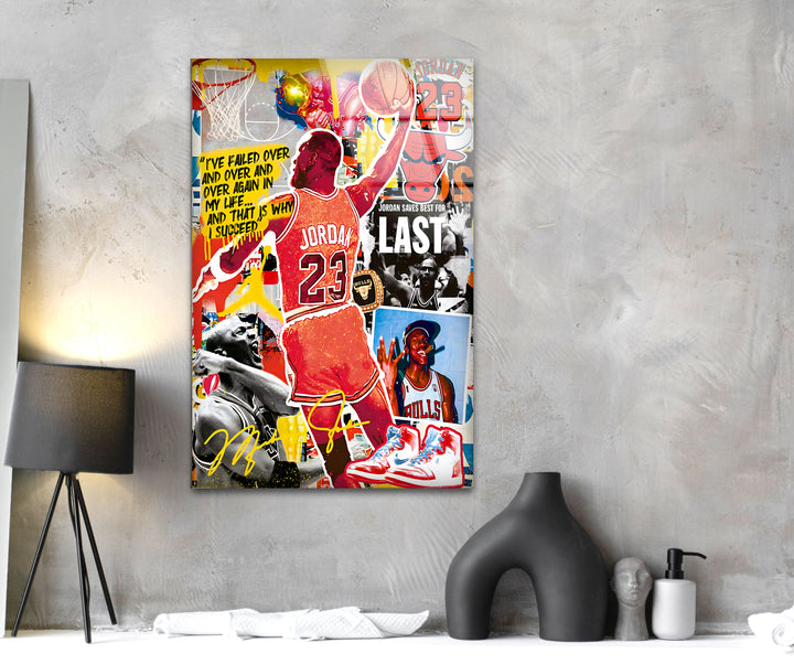 Jordan 23 Glass Wall Art glass image printing, glass prints from photos
