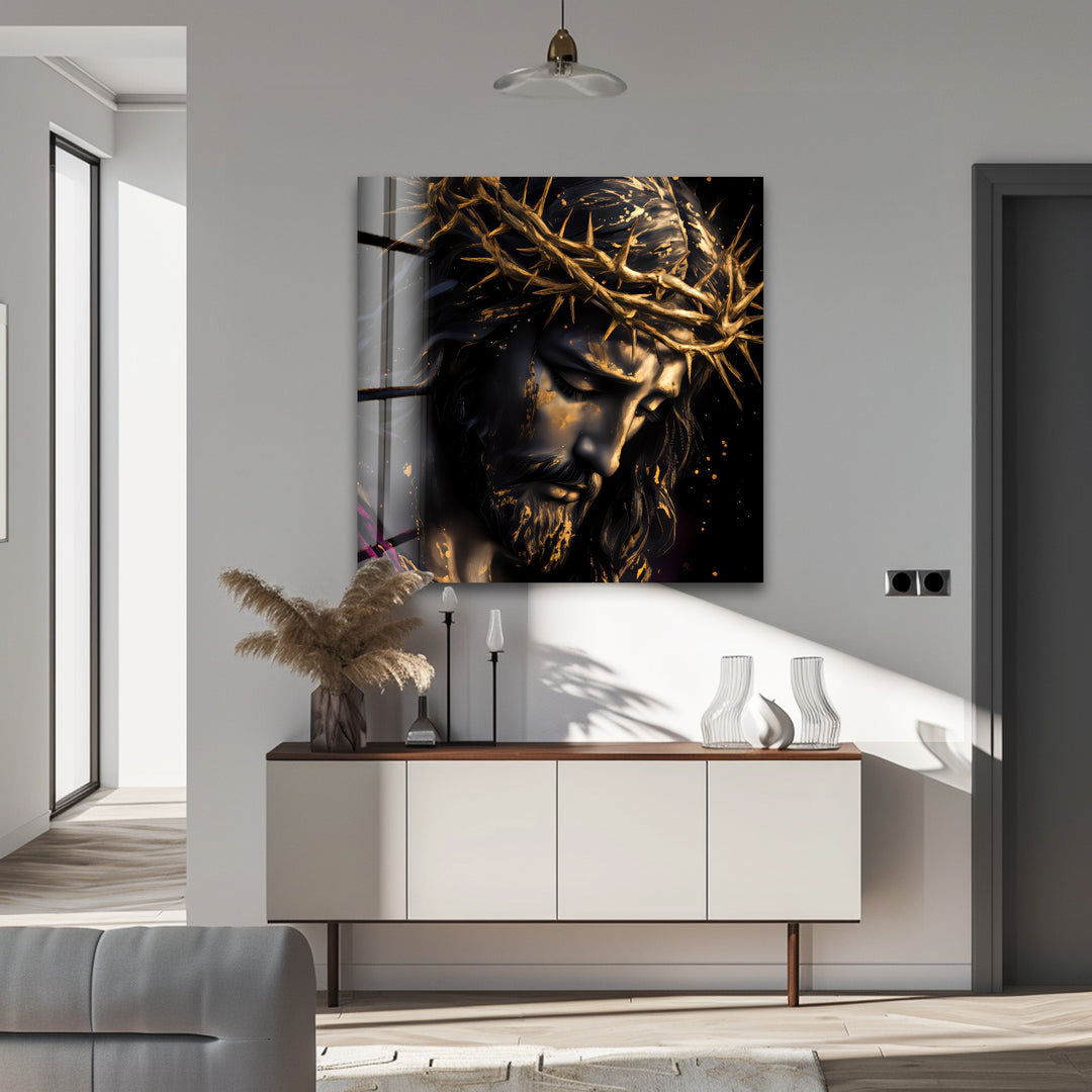 Crown of Sorrows – Religious Glass Wall Art