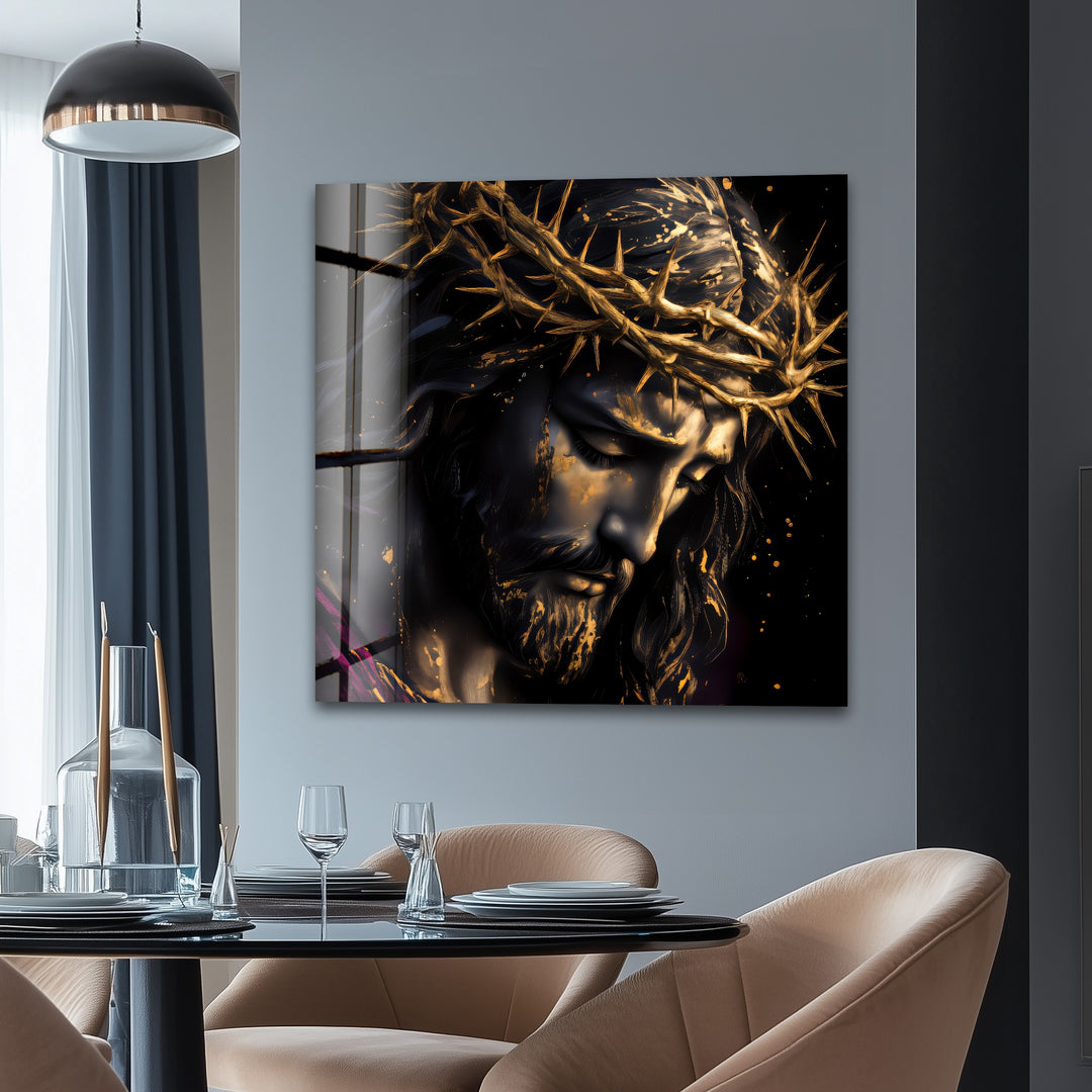 Crown of Sorrows – Religious Glass Wall Art