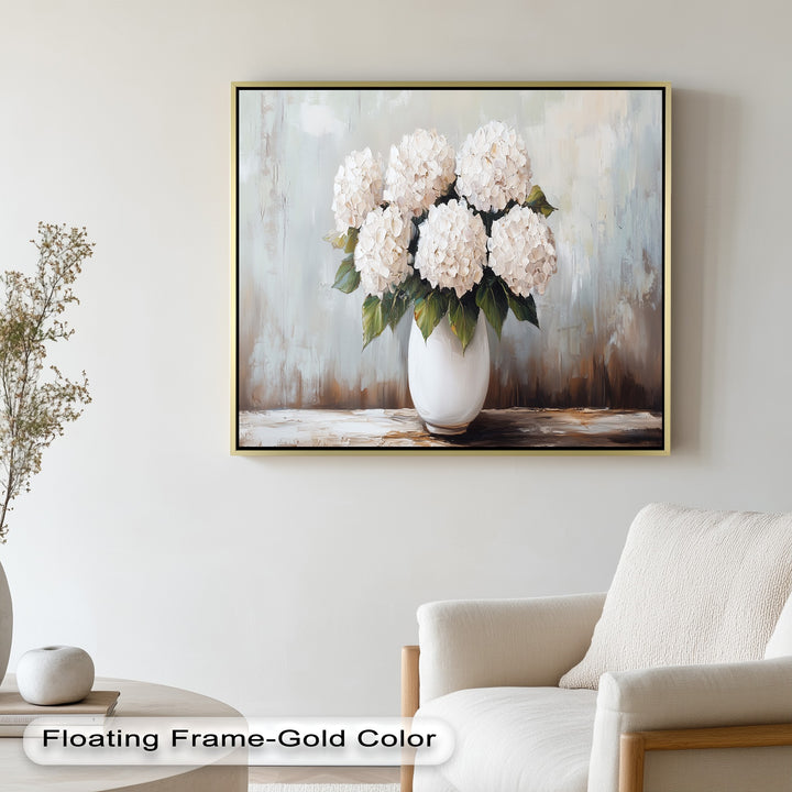 Ivory Bloom Elegance – Still Life Oil Paintings