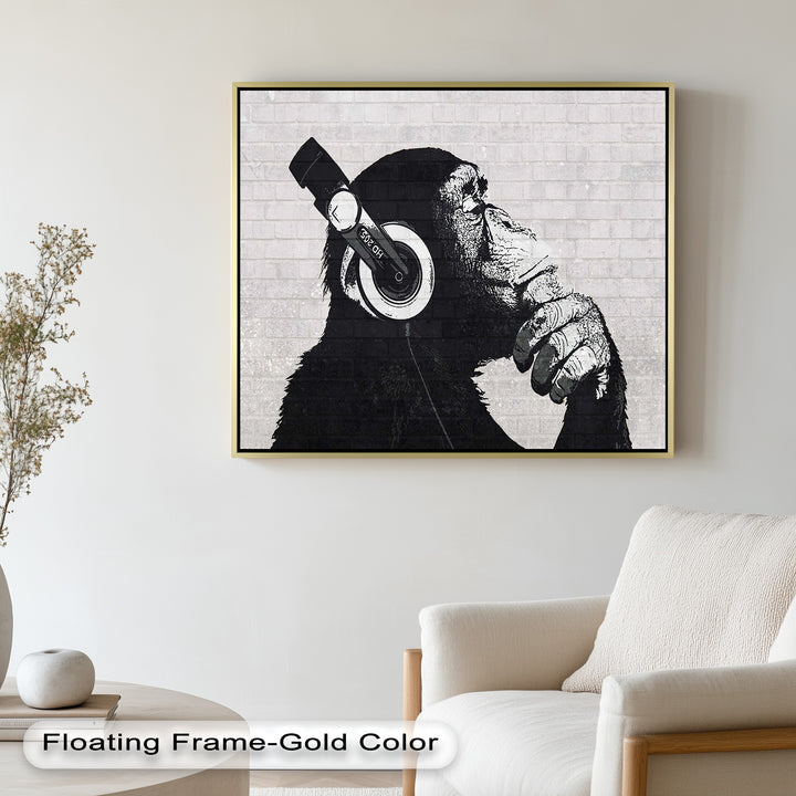 Contemplative Chimp – Banksy Oil Painting