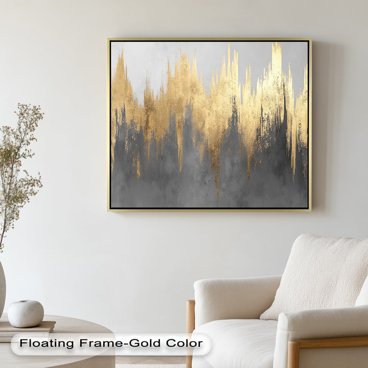 Golden Lighting – Modern Abstract Oil Painting