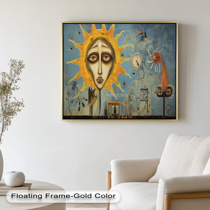 Solar Reverie – Surreal Dreamscape Picasso Oil Painting
