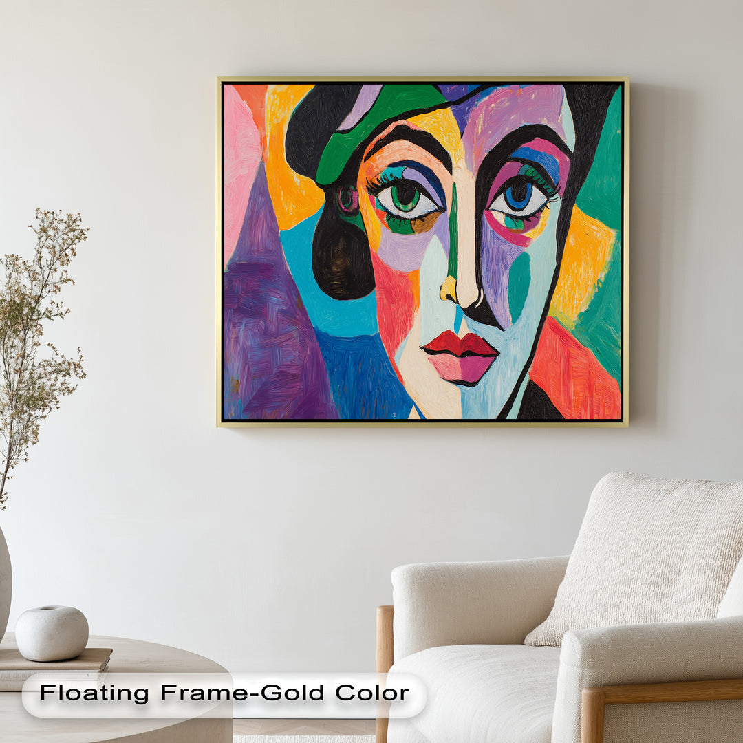 Frauenporträt Ölgemälde – Fauvistische expressionistische Kunst