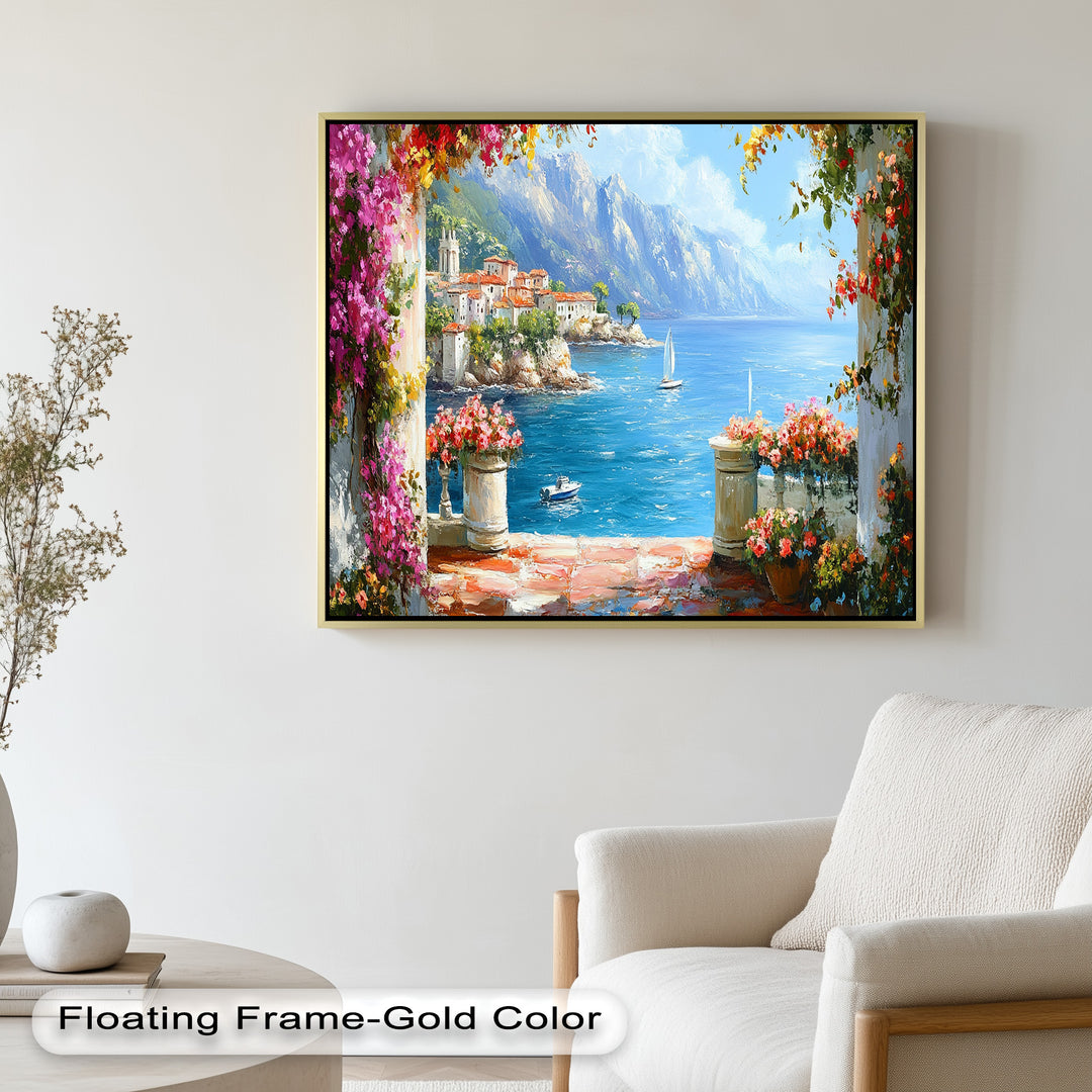 Mediterranean Coastal – Seaside Landscape Oil Painting
