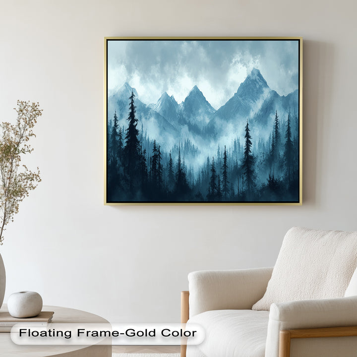 Misty Mountain Pines – Landscape Oil Paintings