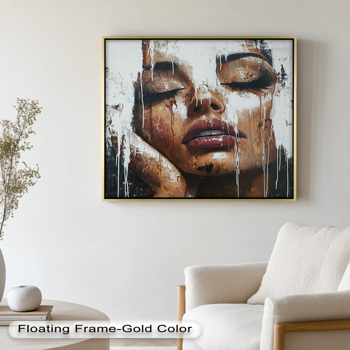 Dripping Silence – Modern Expressionist Abstract Oil Painting