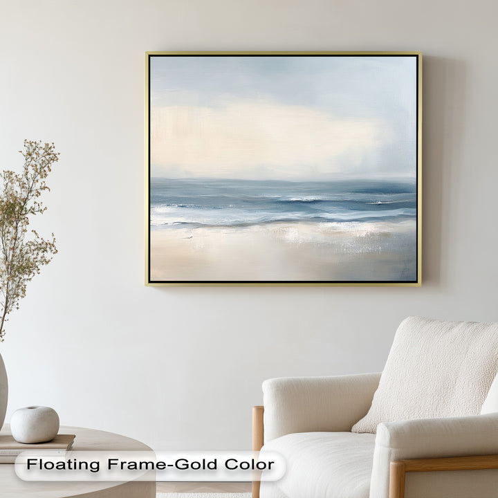 Ideal for creating a relaxing atmosphere, this painting brings the gentle rhythm of ocean waves into any space.

