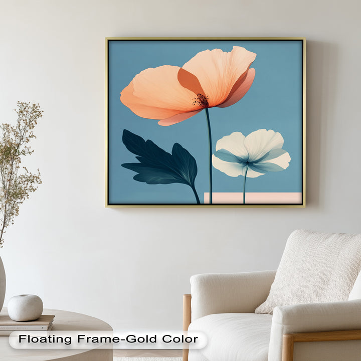 Serene Bloom – Boho Floral Oil Painting