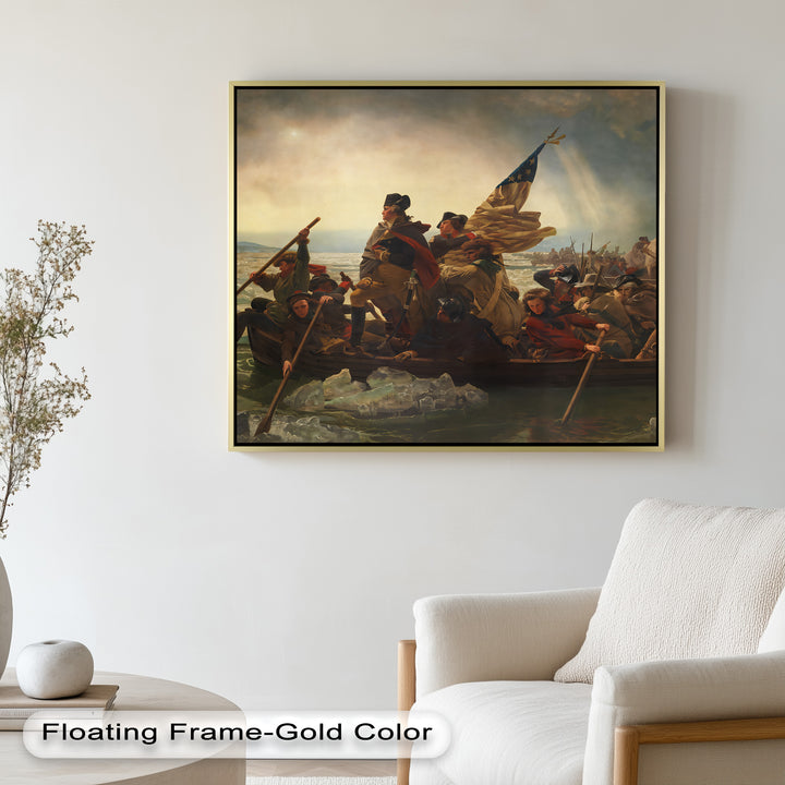 Washington's Crossing – Patriotisches Ölgemälde der Amerikanischen Revolution