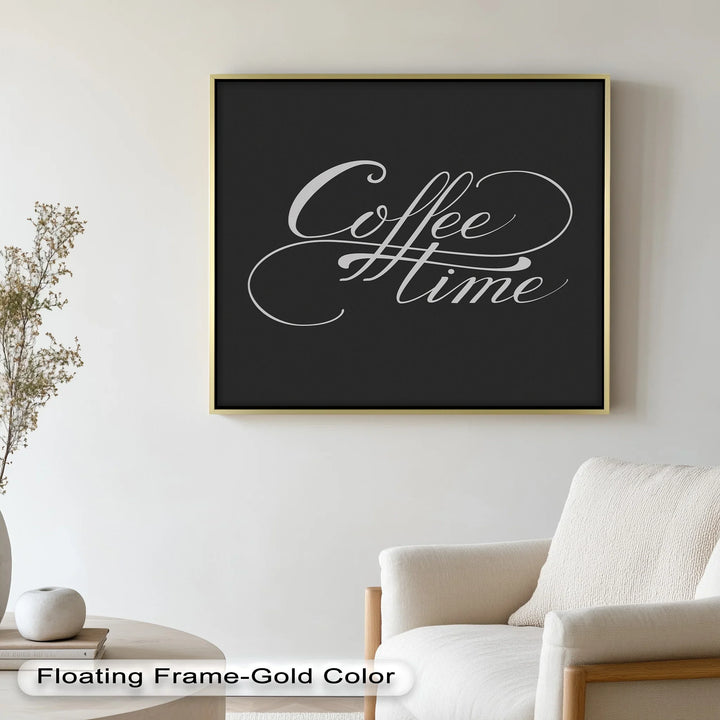 Coffee Time Script Art – Calligraphy Oil Painting - MyPhotoStation