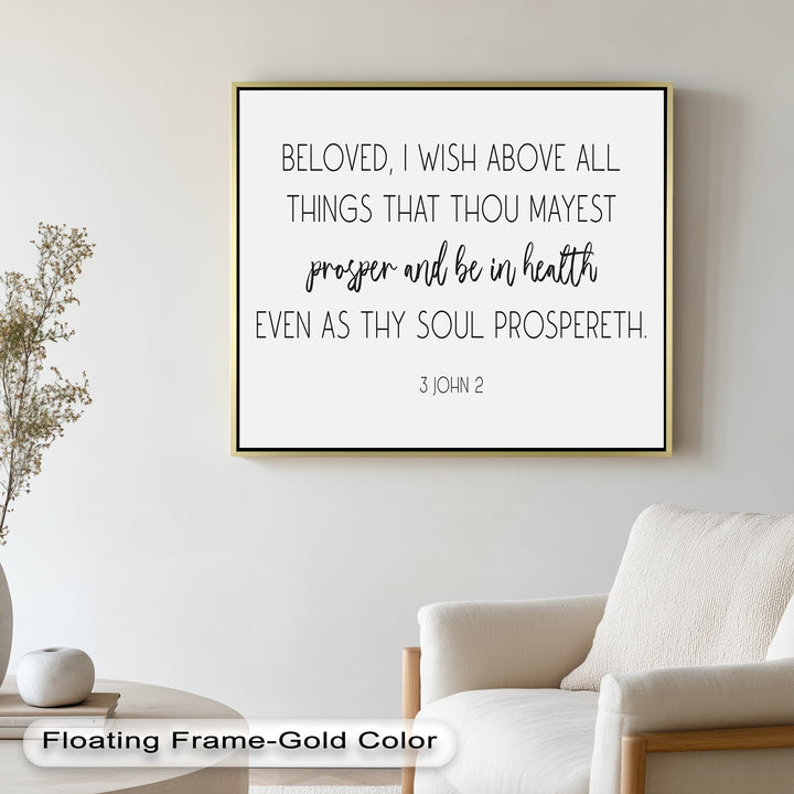 3 John 2 Wall Art – Christian Bible Oil Paintings