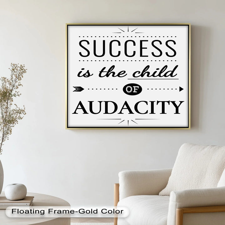 Success Is the Child of Audacity – Modern Oil Painting - MyPhotoStation
